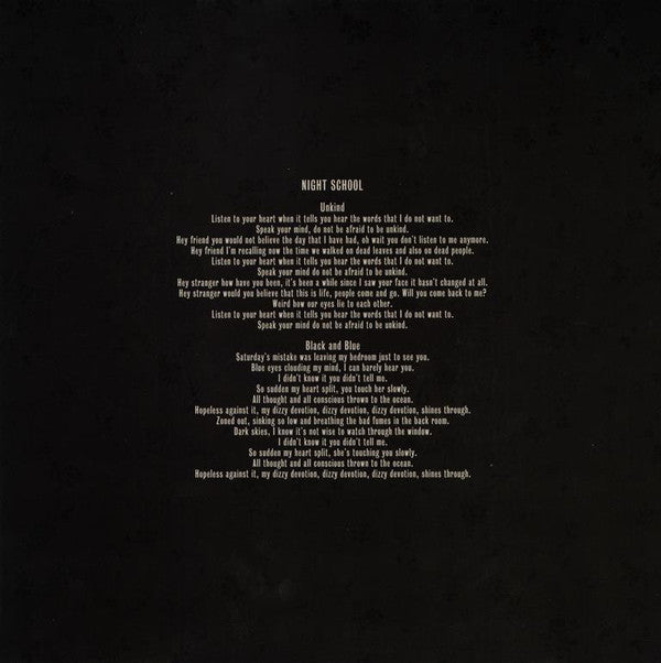 Dott And Night School (4) : Carousel (12", S/Sided, Etch, Ltd, Pin)