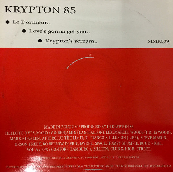 Krypton 85 : Le Dormeur (12")