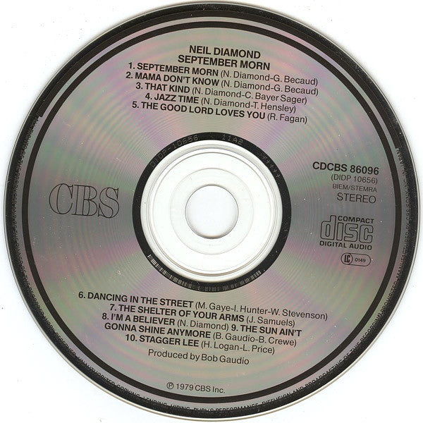 Neil Diamond : September Morn (CD, Album, RE)