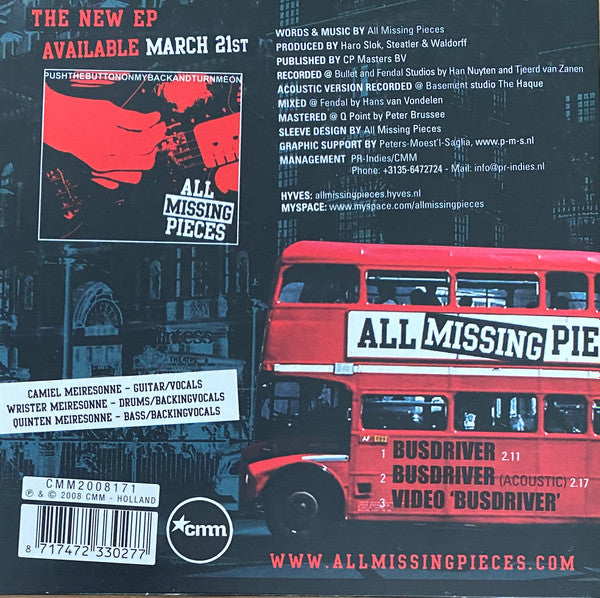 All Missing Pieces : Busdriver (CD, Single)