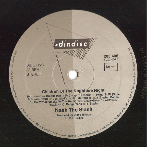 Nash The Slash : Children Of The Night (LP, Album)