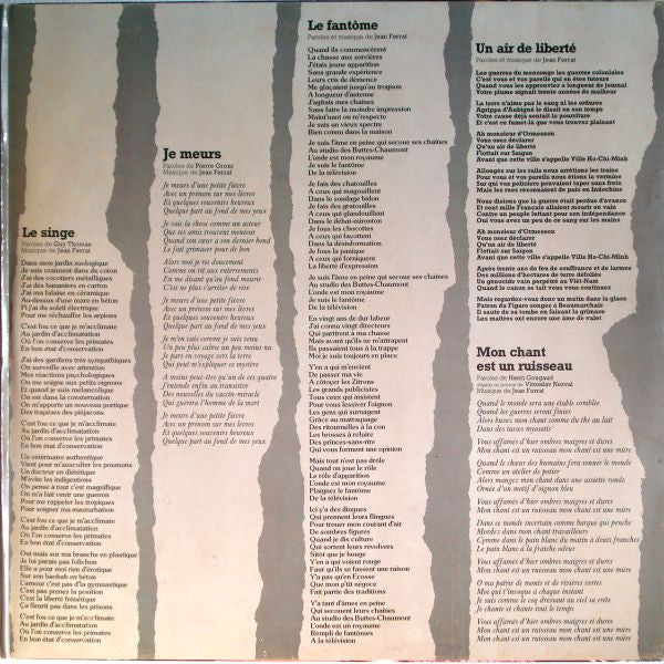 Jean Ferrat : Ferrat (LP, Album, Gat)