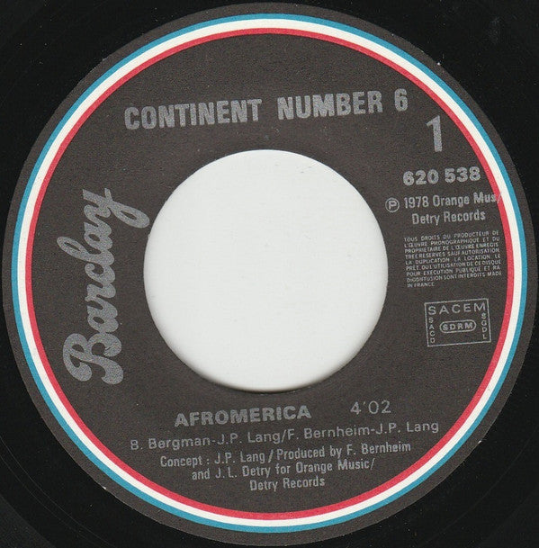 Continent Number 6 : Afromerica (7", Single)