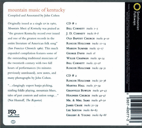 Various : Mountain Music Of Kentucky (2xCD-ROM, Album, Enh, RE)