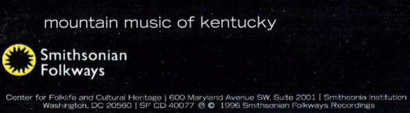 Various : Mountain Music Of Kentucky (2xCD-ROM, Album, Enh, RE)