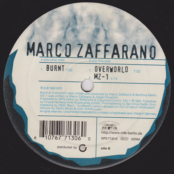 Marco Zaffarano : Burnt (12")