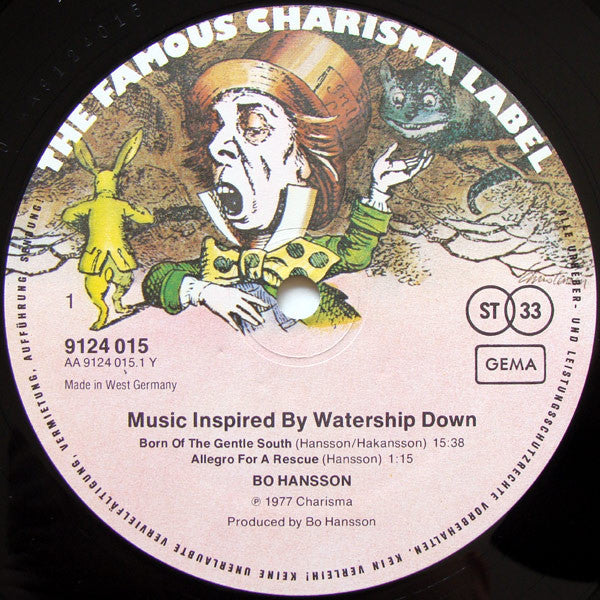 Bo Hansson : Music Inspired By Watership Down (LP, Album)