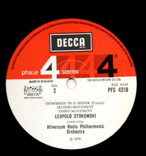 Leopold Stokowski, César Franck, Radio Filharmonisch Orkest : Symphony In D Minor (LP)
