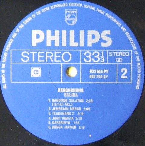 Salina (2) : Keronchong Vol. 1 (LP, Album)