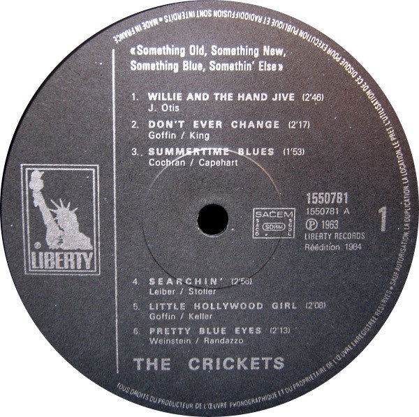 The Crickets (2) : Something Old, Something New, Something Blue, Somethin' Else !!!!!! (LP, Album, RE)