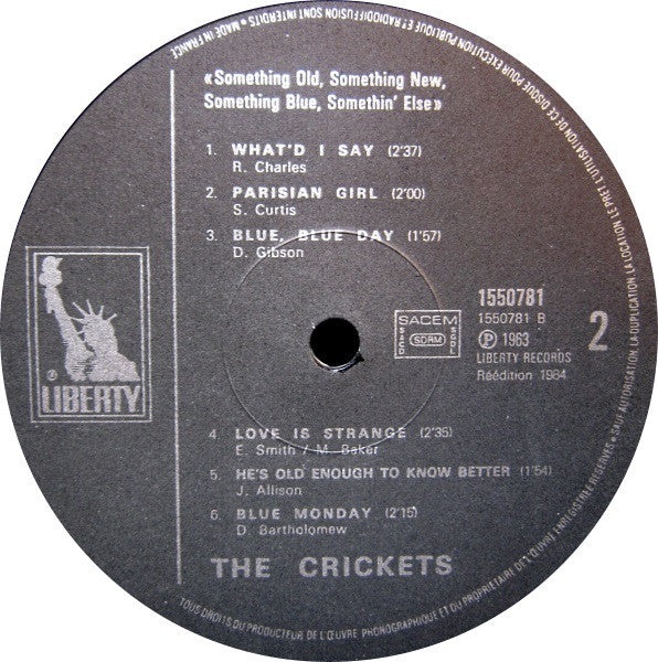 The Crickets (2) : Something Old, Something New, Something Blue, Somethin' Else !!!!!! (LP, Album, RE)