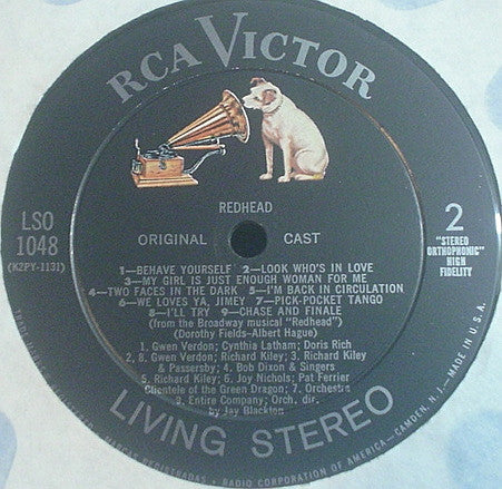 Gwen Verdon, Richard Kiley : Redhead (An Original Cast Recording) (LP, RE)