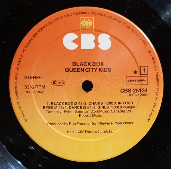 Queen City Kids : Black Box (LP, Album)