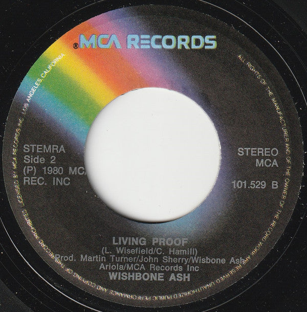 Wishbone Ash : Helpless (7", Single)