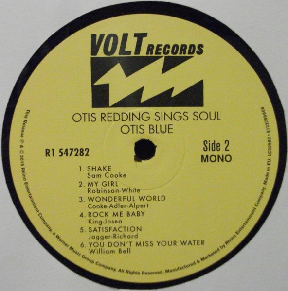 Otis Redding : Otis Blue / Otis Redding Sings Soul (LP, Album, Mono, RE + LP, Album, RE + 7", Single, )