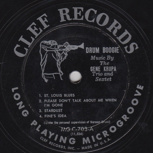 Gene Krupa Trio And Sextet* : Drum Boogie (LP, Album)