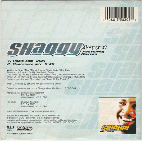 Shaggy Featuring Rayvon : Angel (CD, Single)
