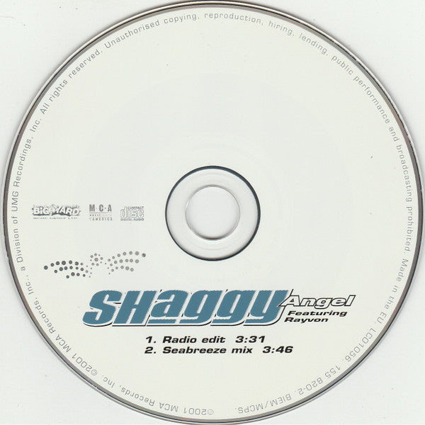 Shaggy Featuring Rayvon : Angel (CD, Single)