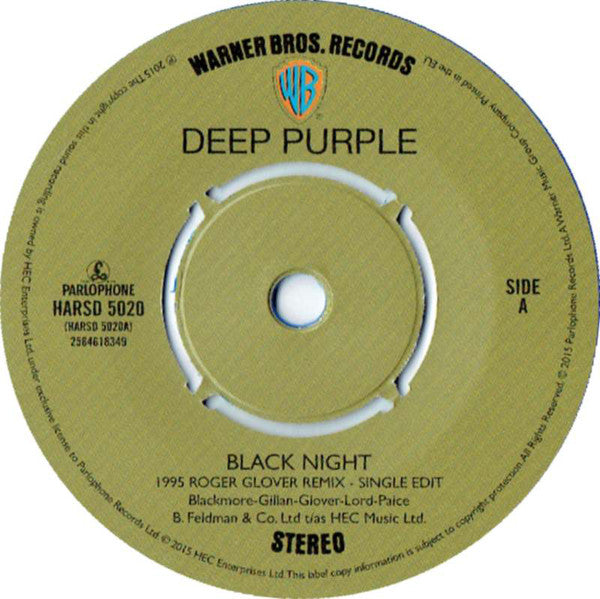 Deep Purple : Black Night / Speed King (7", RSD, Single, Ltd, Blu)