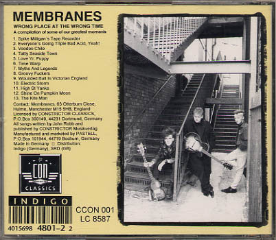 The Membranes : Wrong Place At The Wrong Time (CD, Comp)