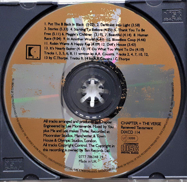 Chapter And The Verse : Renewed Testament (CD, Album)