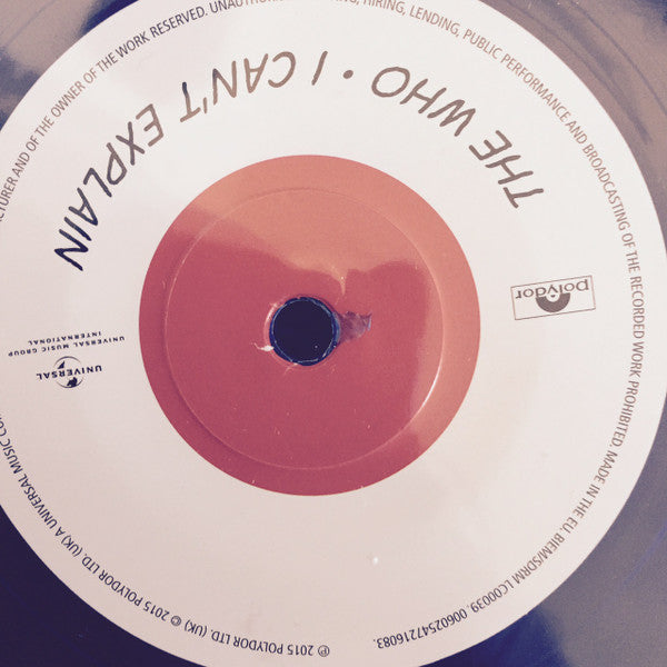 The Who : Be Lucky / I Can't Explain (7", RSD, Single, Mono, Ltd, RE, Blu)