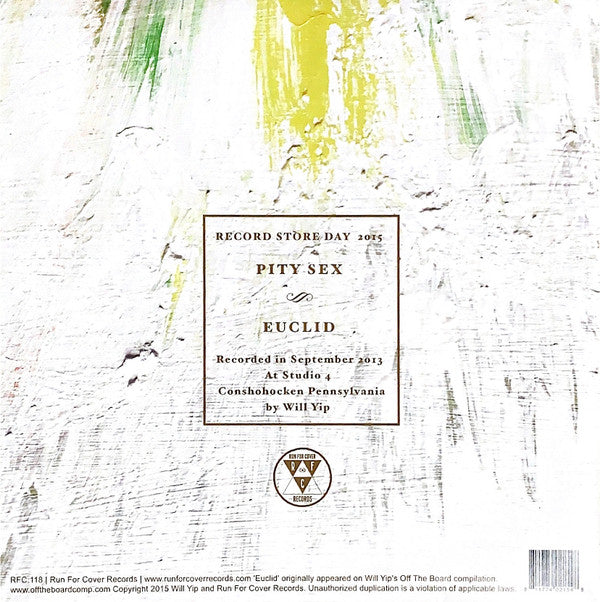 Pity Sex : Euclid (7", S/Sided, Gre)