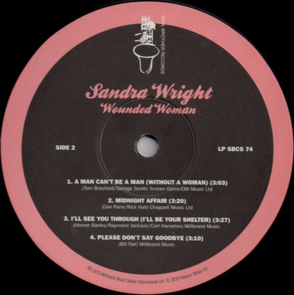 Sandra Wright : Wounded Woman (LP, Album, RSD, Ltd, RE, RM)