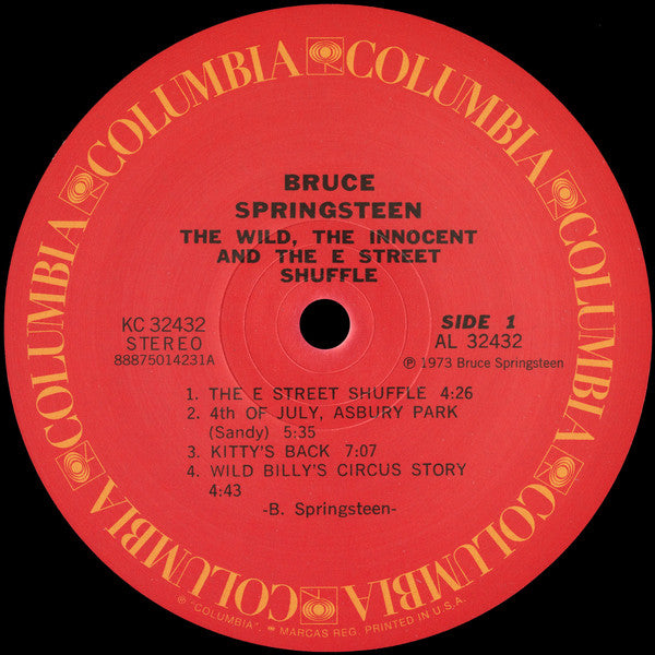 Bruce Springsteen : The Wild, The Innocent &  The E Street Shuffle (LP, Album, RE, RM, 180)