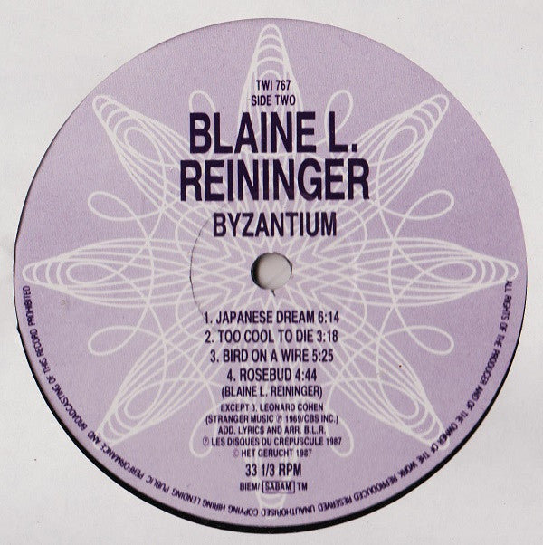 Blaine L. Reininger : Byzantium (LP, Album)