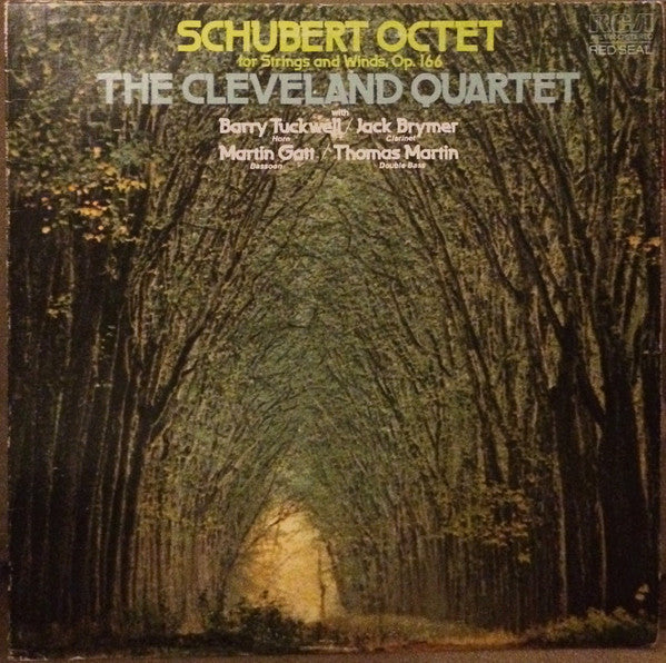 Schubert* - The Cleveland Quartet With Barry Tuckwell / Jack Brymer / Martin Gatt / Thomas Martin (5) : Octet For Strings And Winds, Op. 166 (LP, Album)