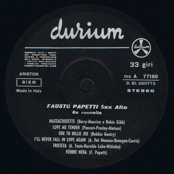 Fausto Papetti : 8a Raccolta (LP, Album)