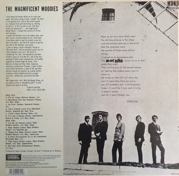 The Moody Blues : The Magnificent Moodies (LP, Album, Mono, RE)