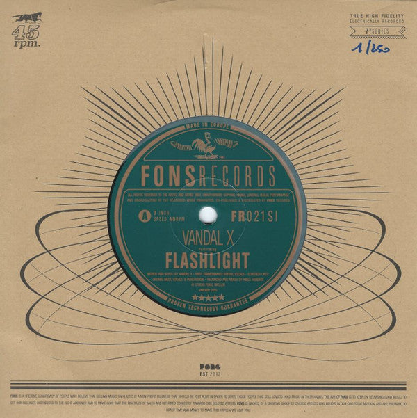Vandal X (2) : Flashlight (7", RSD, Single, Ltd, Num)