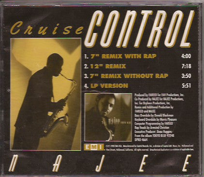 Najee : Cruise Control (CD, Single, Promo)