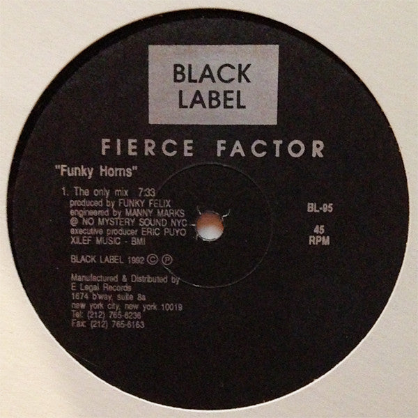 Fierce Factor : Funky Horns (12", S/Sided)