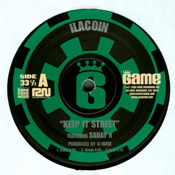 Ilacoin : Keep It Street / This That & The 3rd / The Spirit (12")