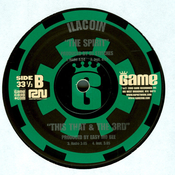Ilacoin : Keep It Street / This That & The 3rd / The Spirit (12")
