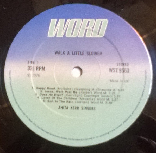 The Anita Kerr Singers : Walk A Little Slower (LP, Album)