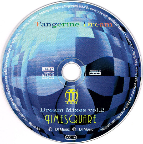 Tangerine Dream : TimeSquare - Dream Mixes II (CD, Album)