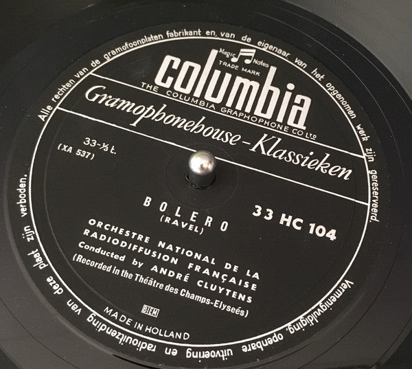 Maurice Ravel, André Cluytens : Le Tombeau De Couperin - Bolero (10", Mono)