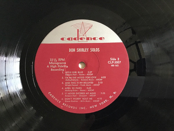 Don Shirley : Solos  (LP, Album)