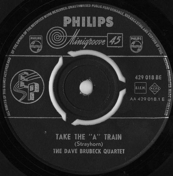 The Dave Brubeck Quartet : Take The "A" Train (7", EP)