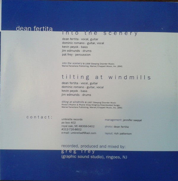 Dean Fertita : Into The Scenery / Tilting At Windmills (7", Single, Gre)