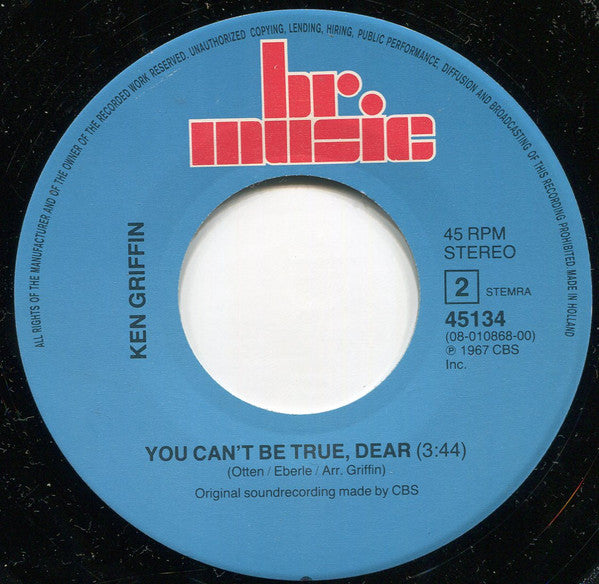 Ken Griffin (2) : The Cuckoo Waltz (7", Single, RE)