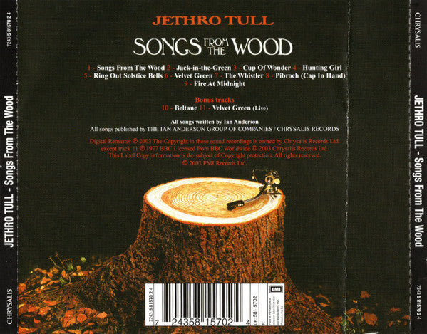 Jethro Tull : Songs From The Wood (CD, Album, RE, RM, RP)