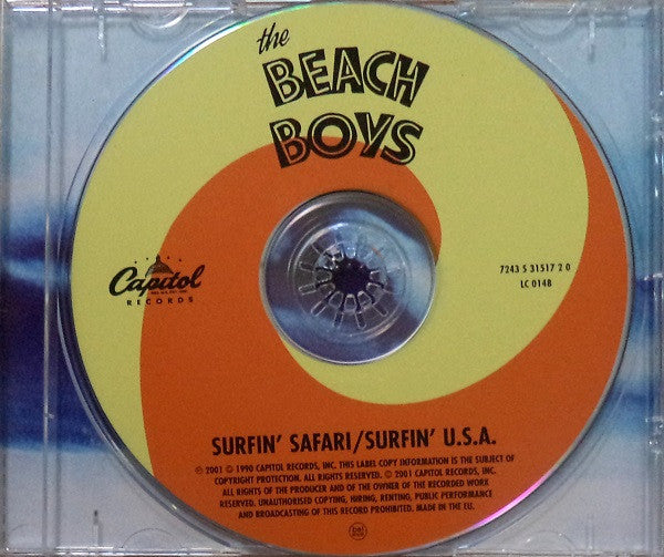 The Beach Boys : Surfin' Safari / Surfin' U.S.A. (HDCD, Comp, Mono, RE, RM, IMS)