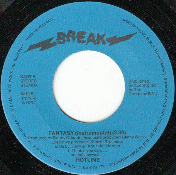 Hotline (2) : Fantasy (7")