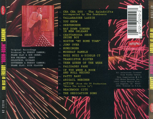 Freddy Cannon : The Best Of Freddy 'Boom Boom' Cannon - Big Blast From Boston! (CD, Comp)