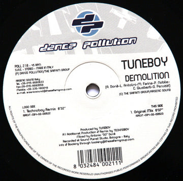 Tuneboy : Demolition (12")